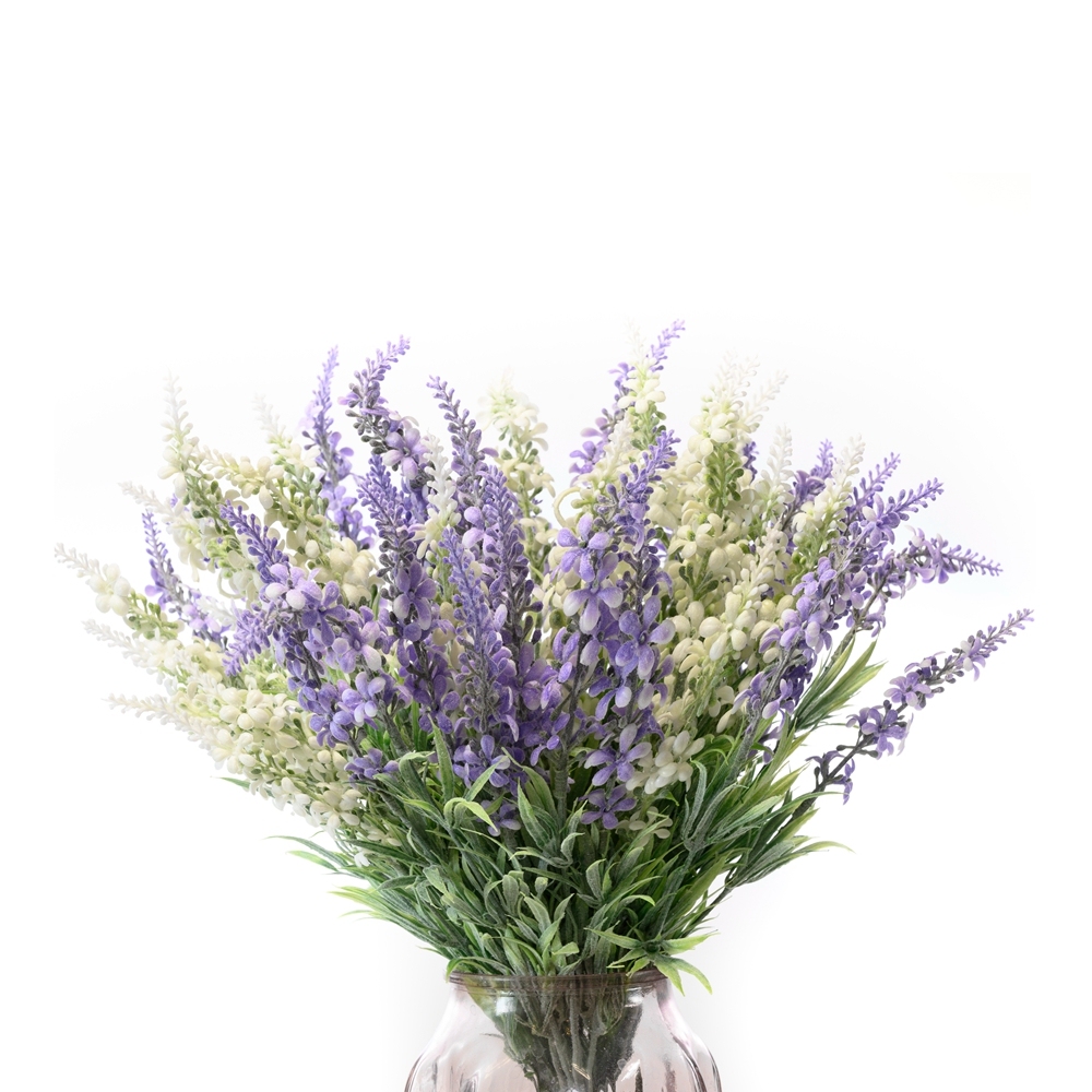 MW56669 Artificial Flower Bouquet Lavender Hot Selling Garden Wedding Decoration