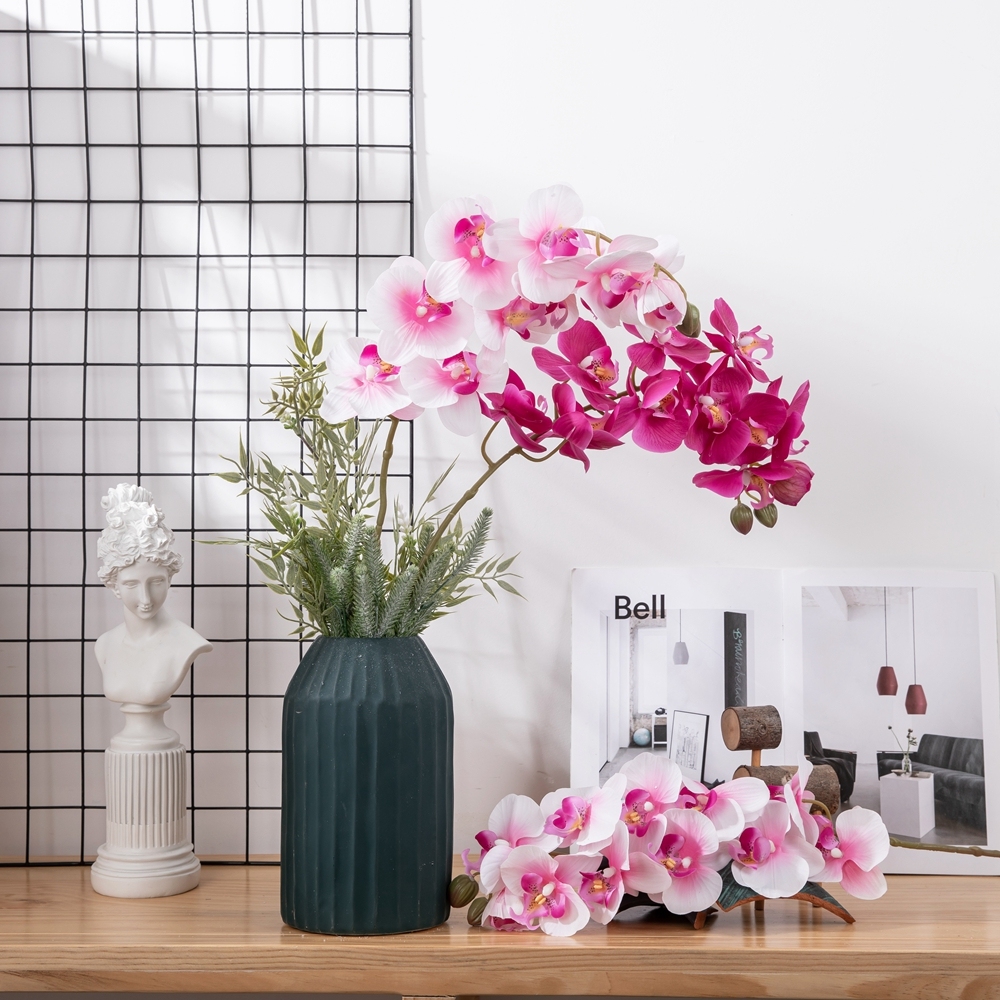 Wholesale Real Touch MW18901 Artificial Orchid Flower For Wedding Decor Artificial Decoration Flower Phalaenopsis