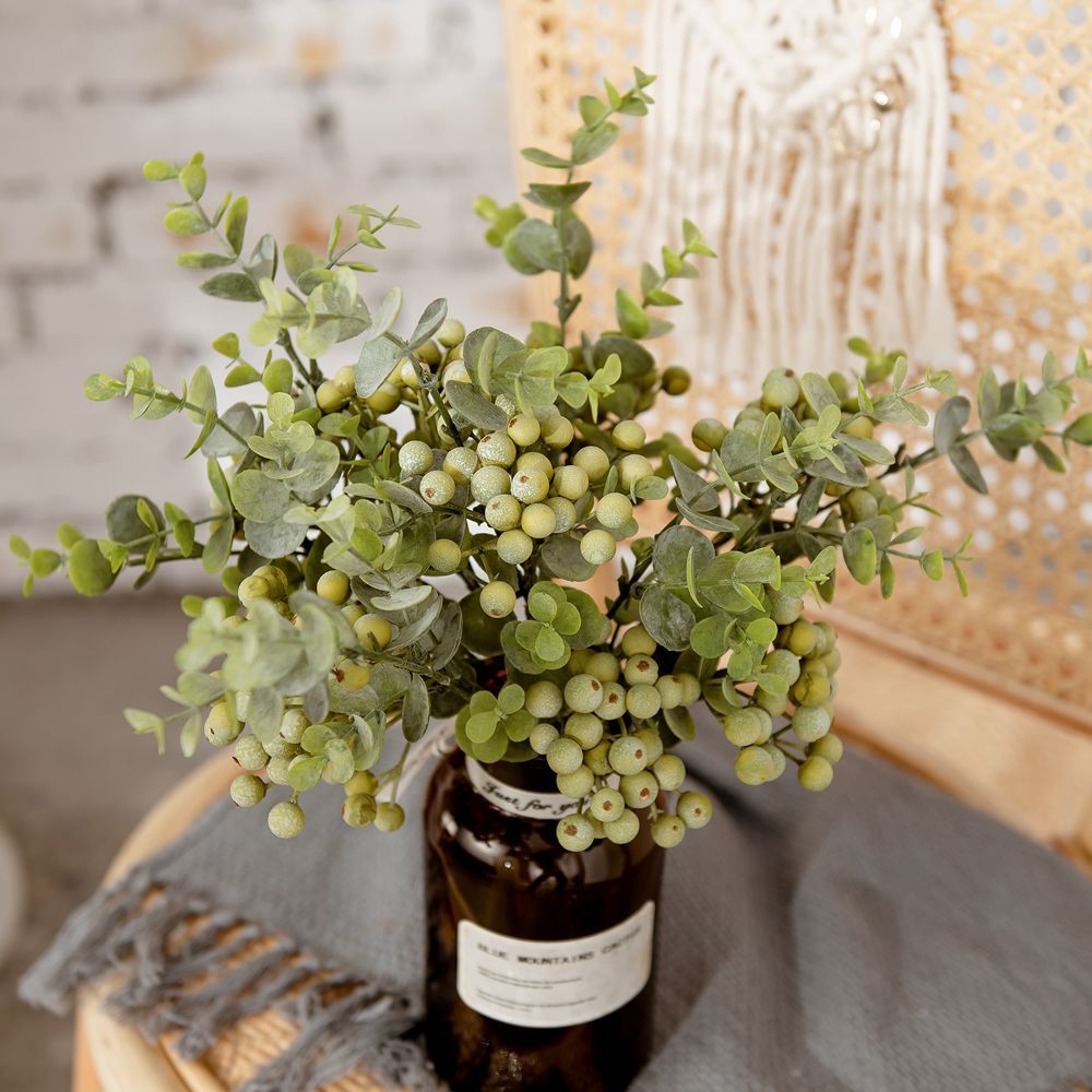 YC9001 High Quality Ins Berry Branch Artificial Flower Plant Foam Berry For Valentine's Day gift