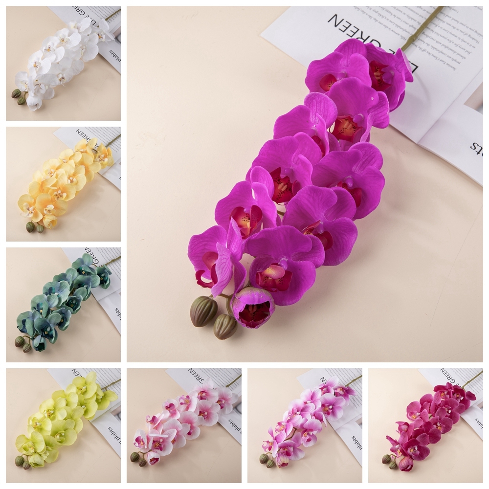 Wholesale Real Touch MW18901 Artificial Orchid Flower For Wedding Decor Artificial Decoration Flower Phalaenopsis