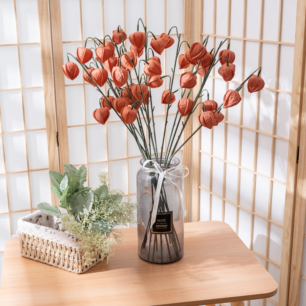 YC1116 Silk Flowers Artificial Lantern Fruit Hanging Home Decoration Combo Gradual Change Centerpieces Arrangements Party
