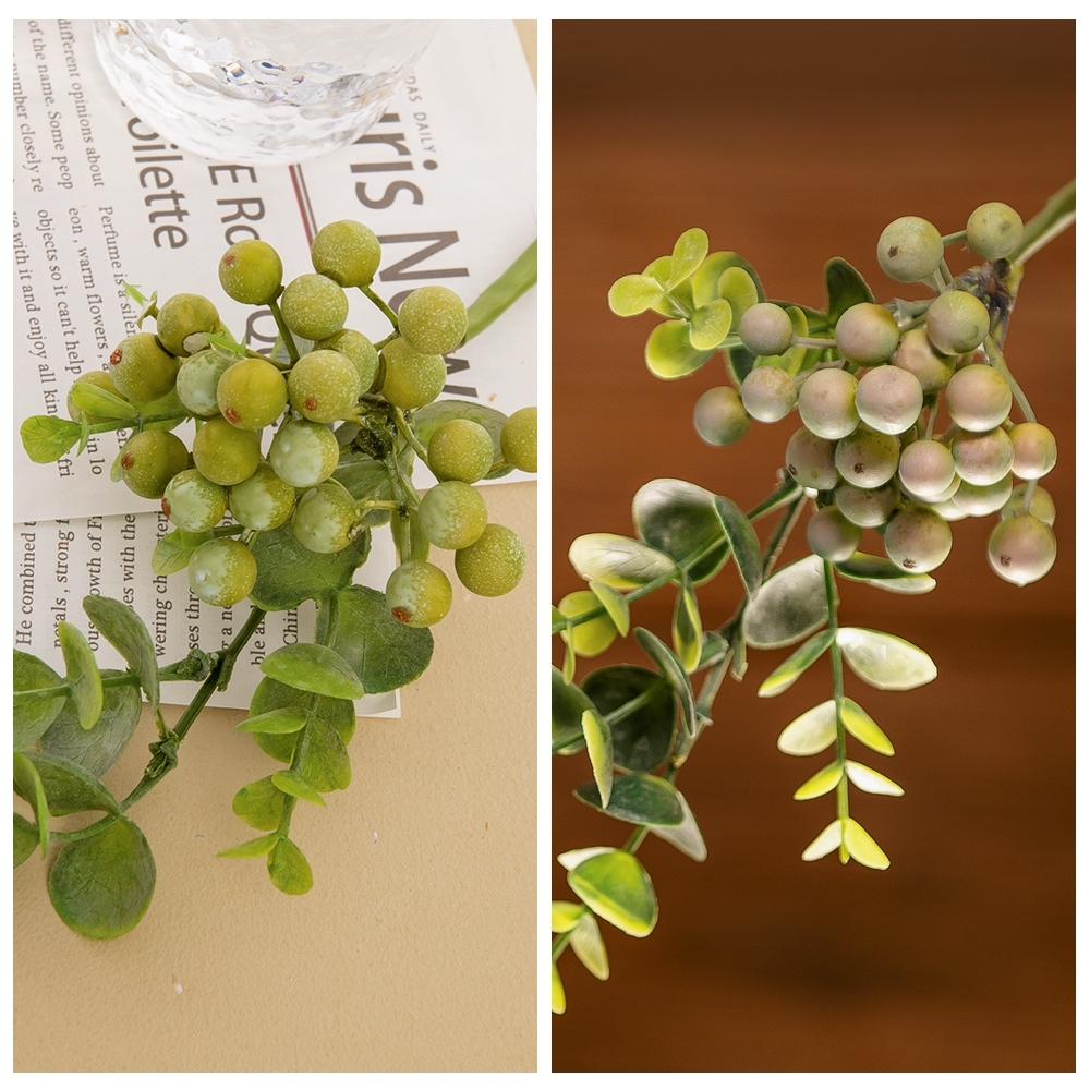 YC9001 High Quality Ins Berry Branch Artificial Flower Plant Foam Berry For Valentine's Day gift