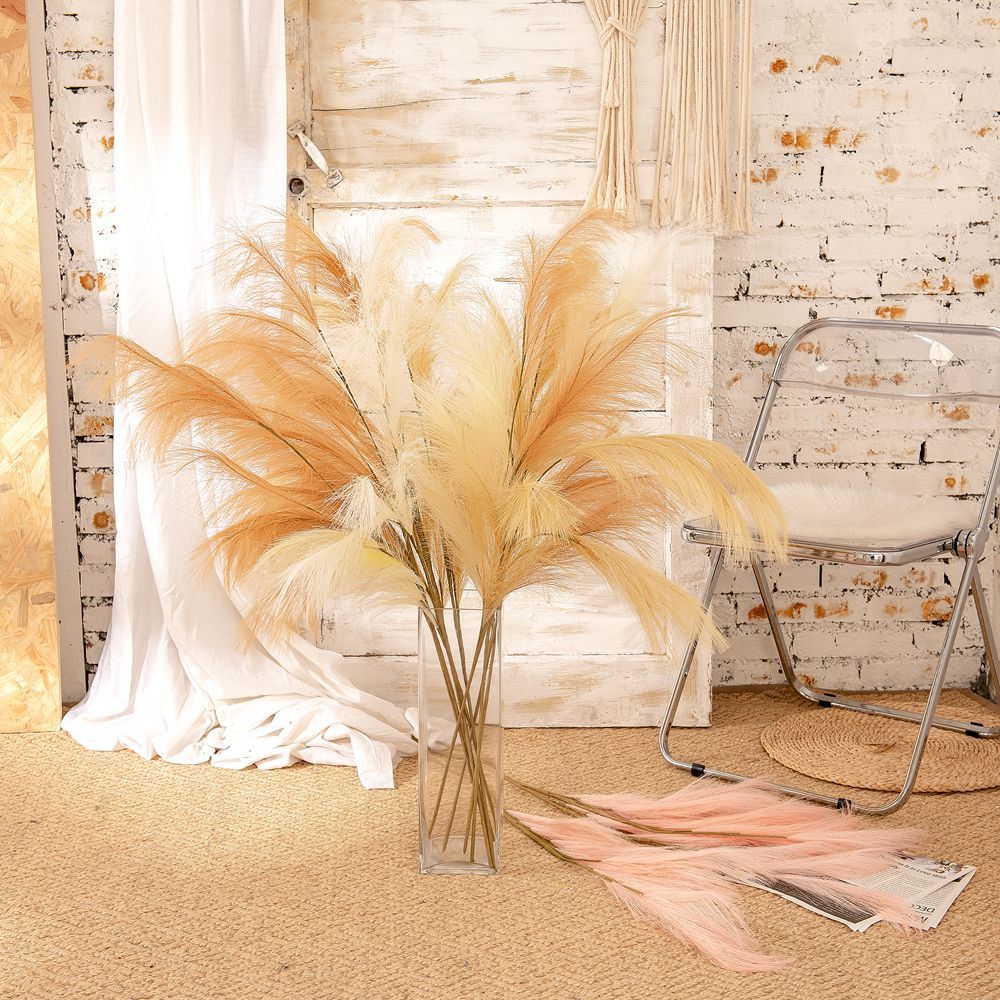 MW09927 High Quality artificial flower Pampas grass 110CM color variety For Mother's Day gift
