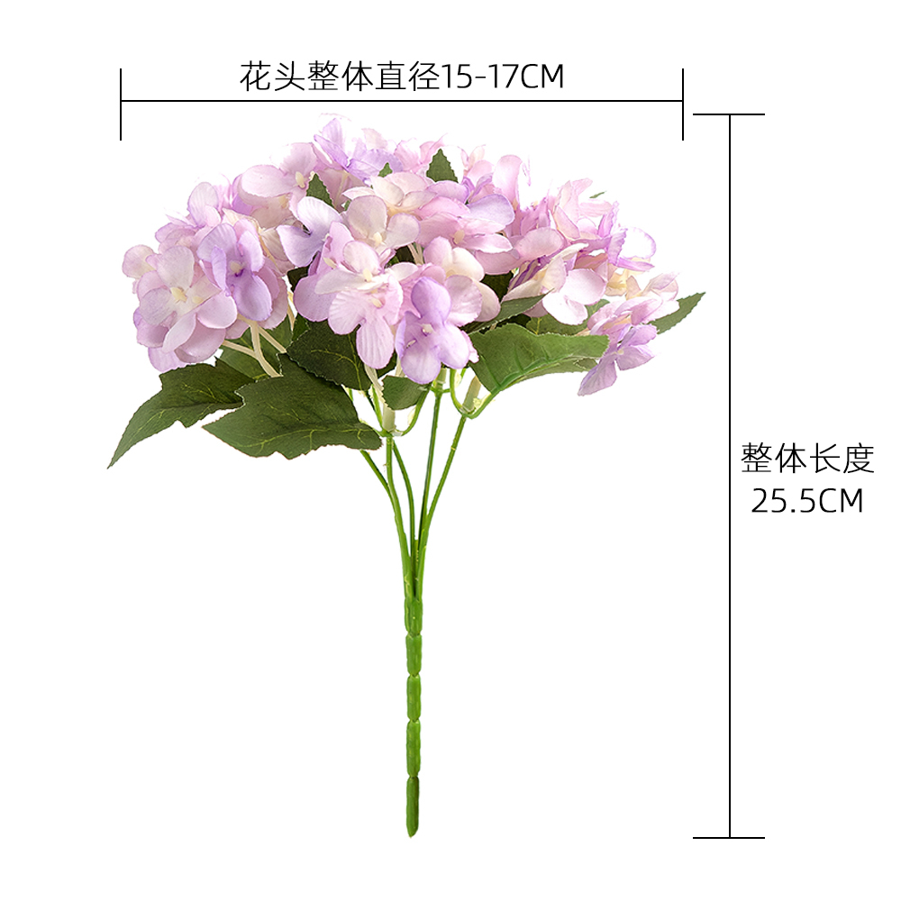 MW66790 Artificial Flower Bouquet Hydrangea Realistic Bridal Bouquet Decorative Flower