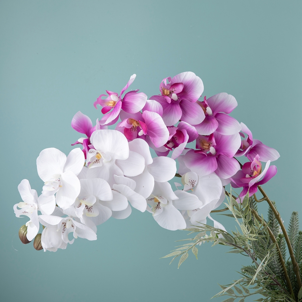 Wholesale Real Touch MW18901 Artificial Orchid Flower For Wedding Decor Artificial Decoration Flower Phalaenopsis