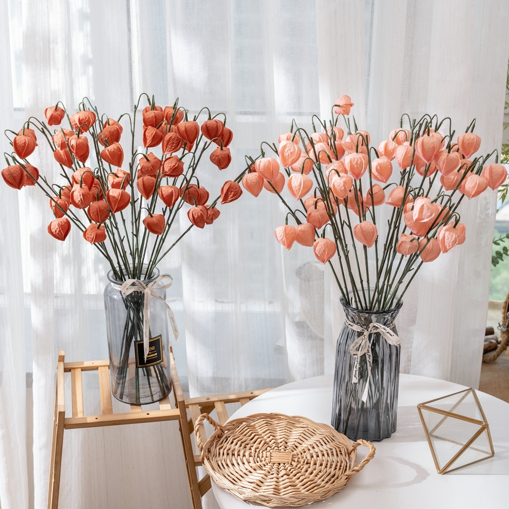YC1116 Silk Flowers Artificial Lantern Fruit Hanging Home Decoration Combo Gradual Change Centerpieces Arrangements Party