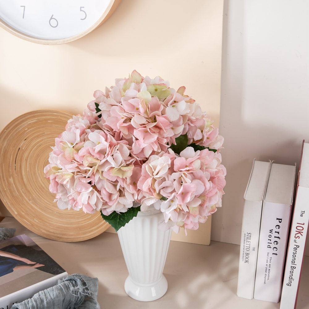 MW52665 Artificial Flower Hydrangea Hot Selling Wedding Decoration Silk Flowers