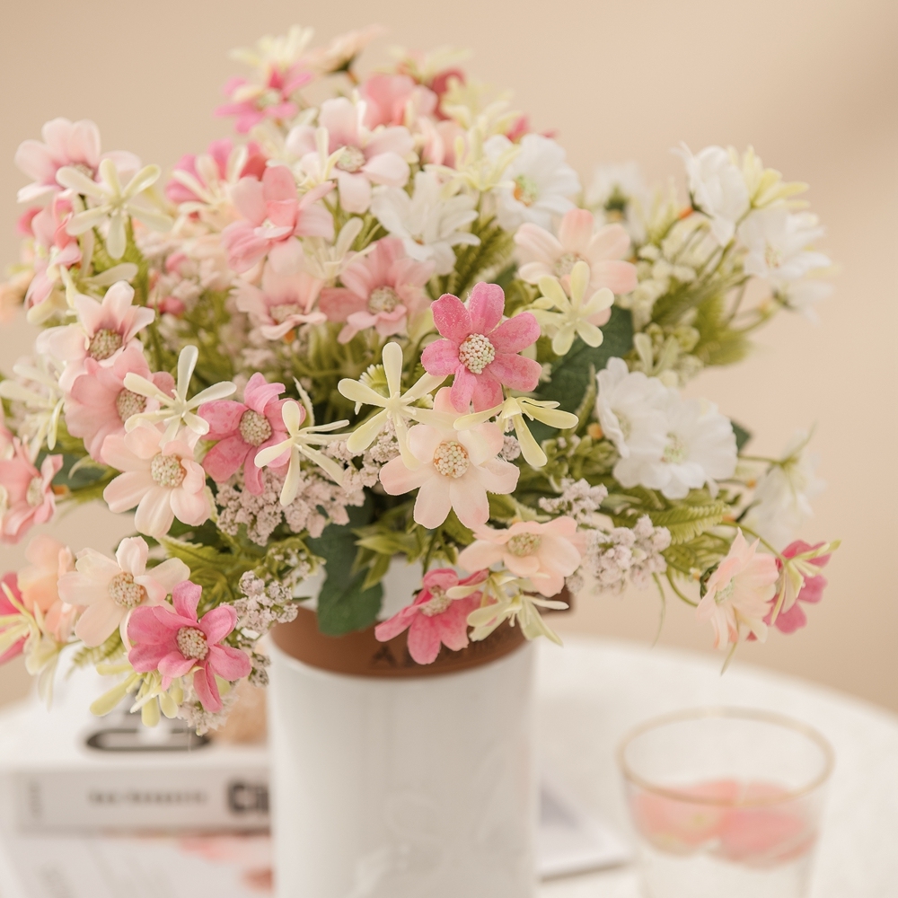 MW81001 Artificial Flower Bouquet Wild Chrysanthemum High Quality Festive Decorations