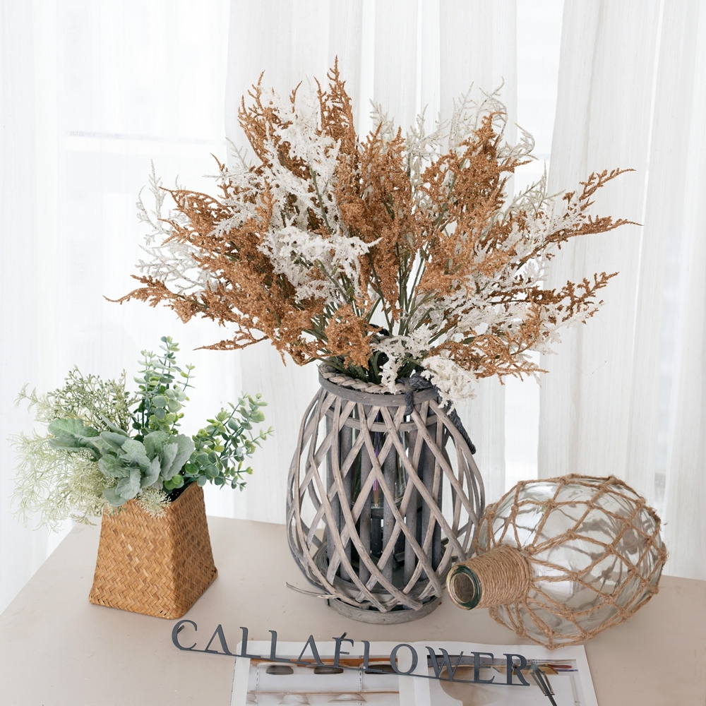 MW66004 Artificial Flowers Rime Stick Foam Plastic Plant for DIY Bouquets Wedding Party Baby Shower Home Decoration