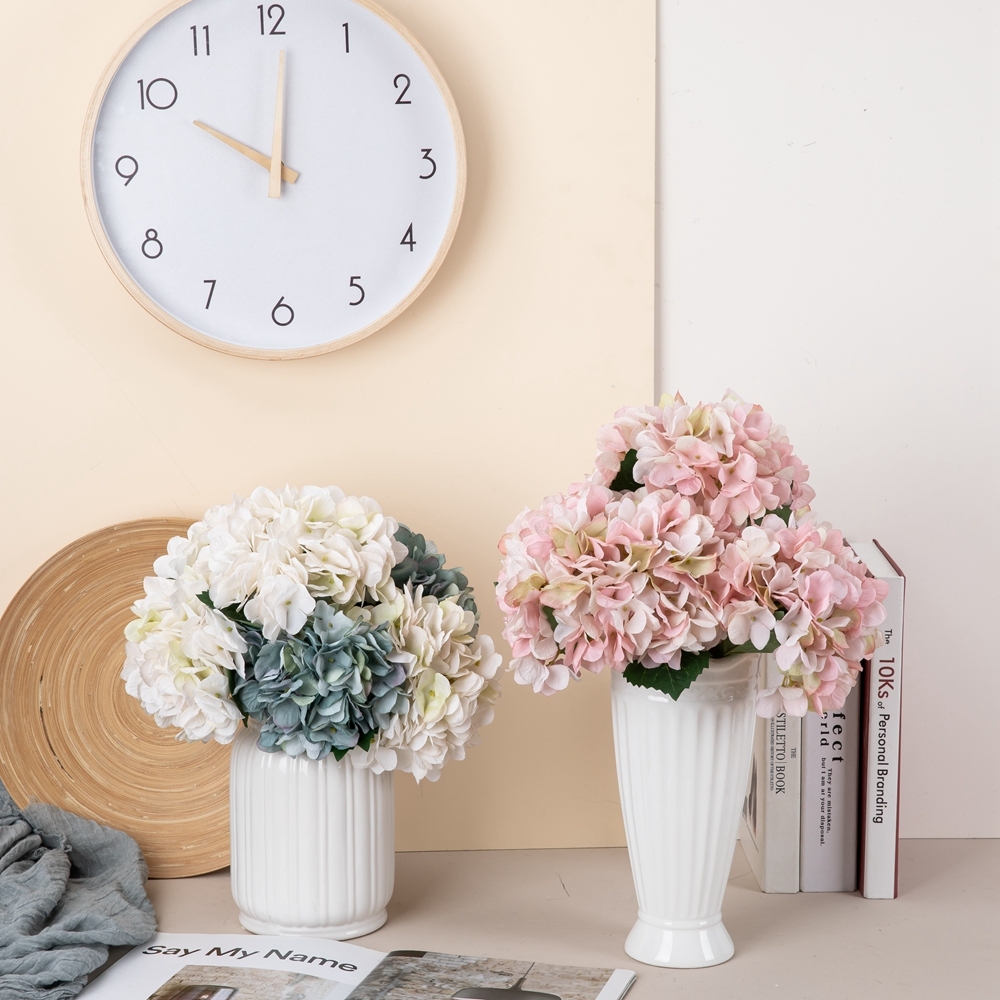 MW52665 Artificial Flower Hydrangea Hot Selling Wedding Decoration Silk Flowers