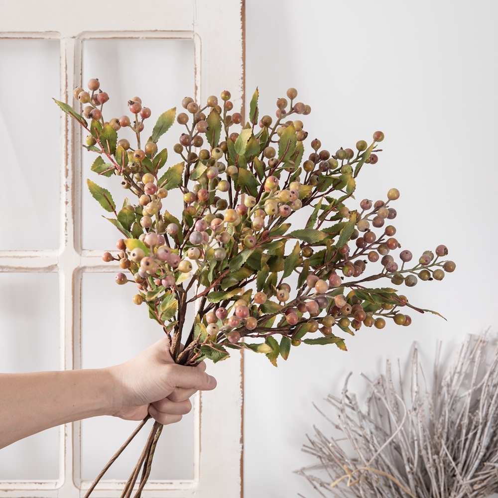 MW25589 Artificial Flower Berry Summer Berry Branch Popular Christmas Picks Party Decoration