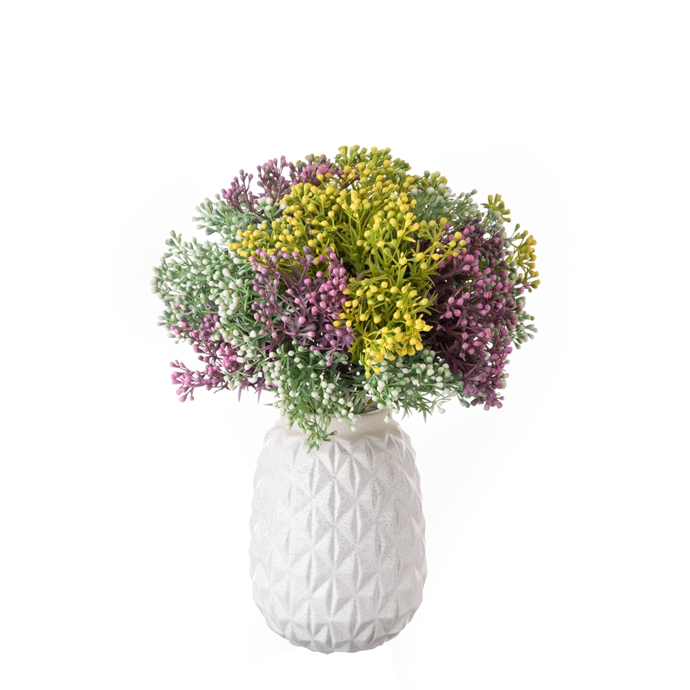 DY1-3168 Wholesale Pastoral style chrysanthemum fruit home decorative Plastic artificial plant For Christmas Picks