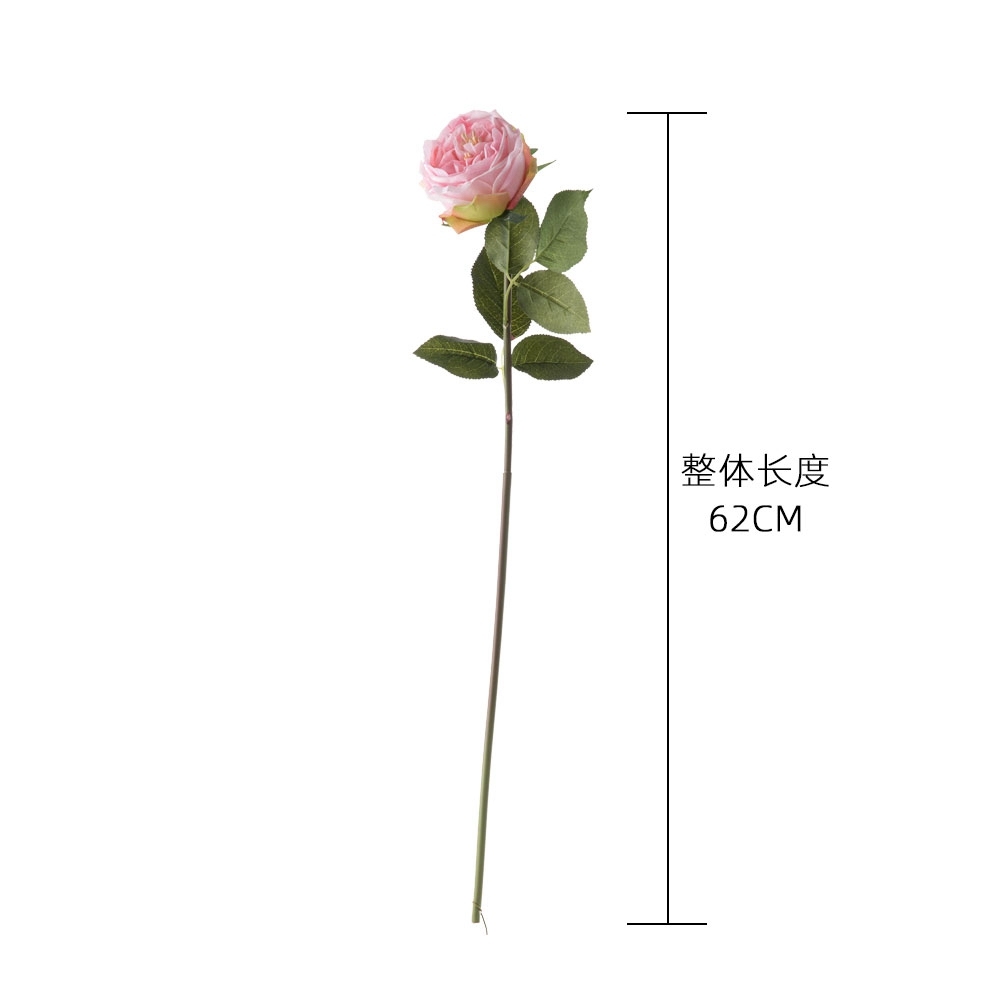MW60001 High Quality Artificial Flower Real Touch One Head Artifical Silk Rose For Valentine's Day gift