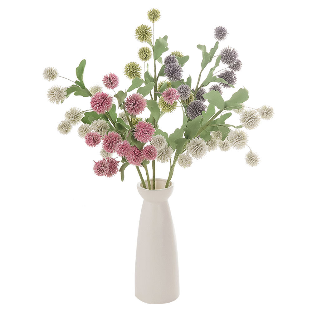 MW61213 Popular Artificial Flower Plastic White Artificial Dandelion For Decorative Flower