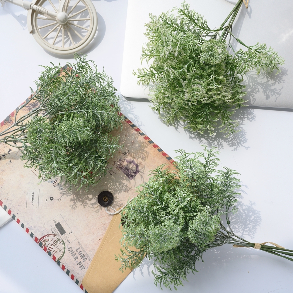 YC1076 Artificial Flower Bouquet Wormwood Herb Plant Hot Selling Decorative Flowers and Plants
