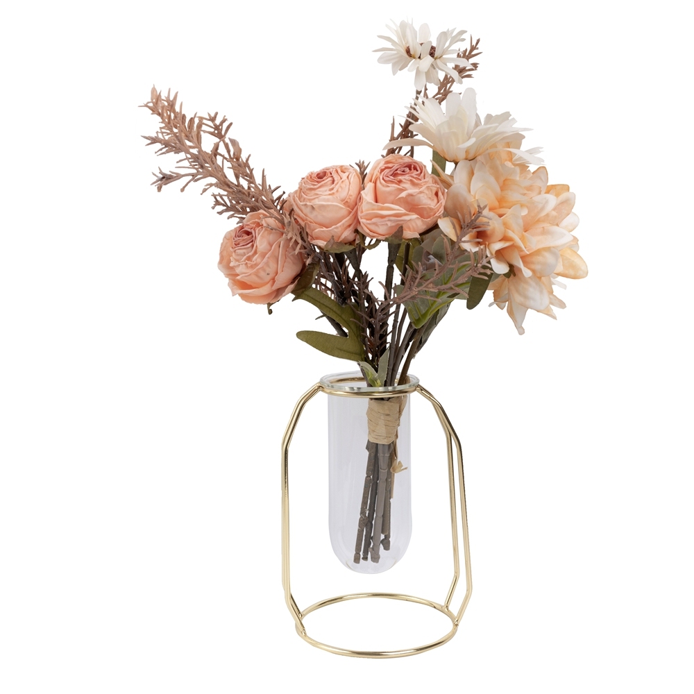 CF01002 Artificial Flower Bouquet Dahlia Cheap Wedding Centerpieces Christmas Picks