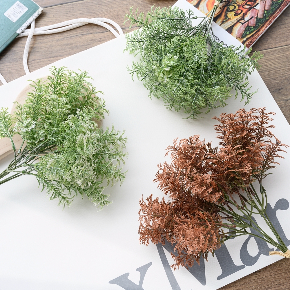 YC1076 Artificial Flower Bouquet Wormwood Herb Plant Hot Selling Decorative Flowers and Plants