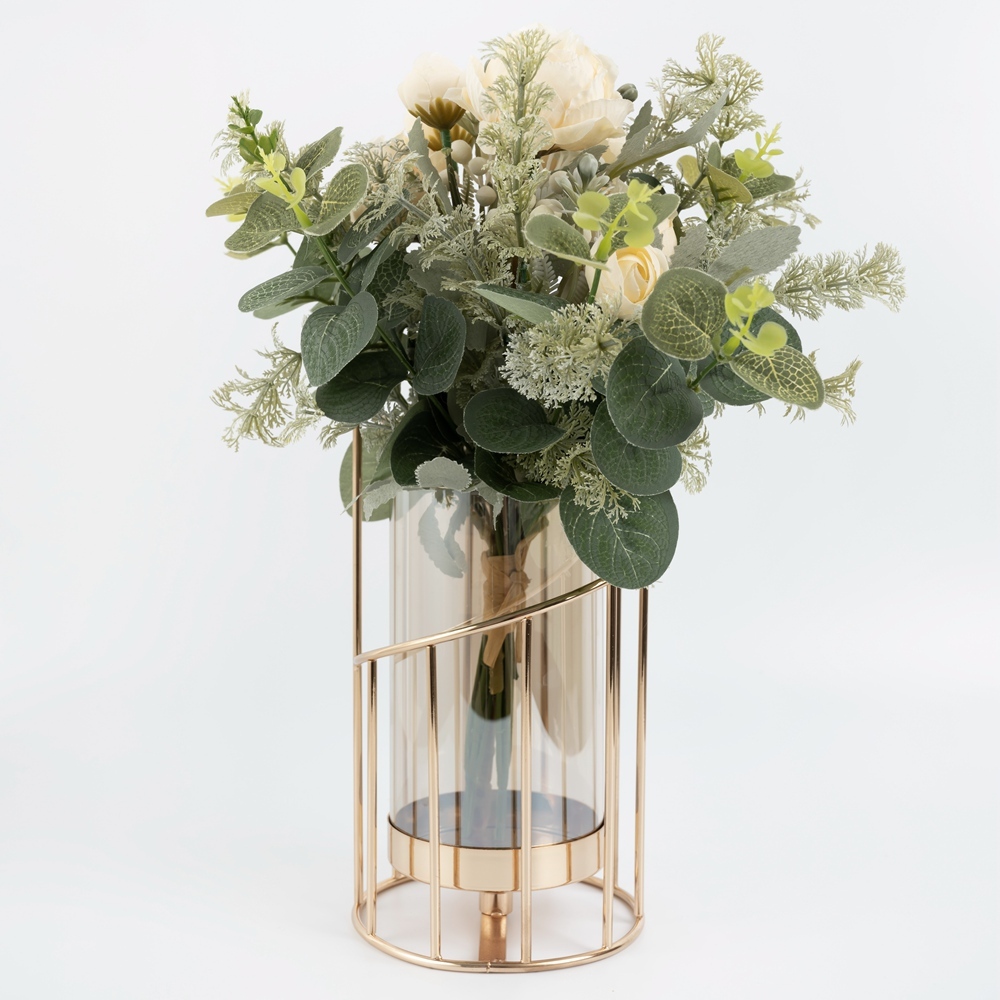 CF01041 Artificial Lotus Bouquet New Design Wedding Decoration Bridal Bouquet Silk Flowers