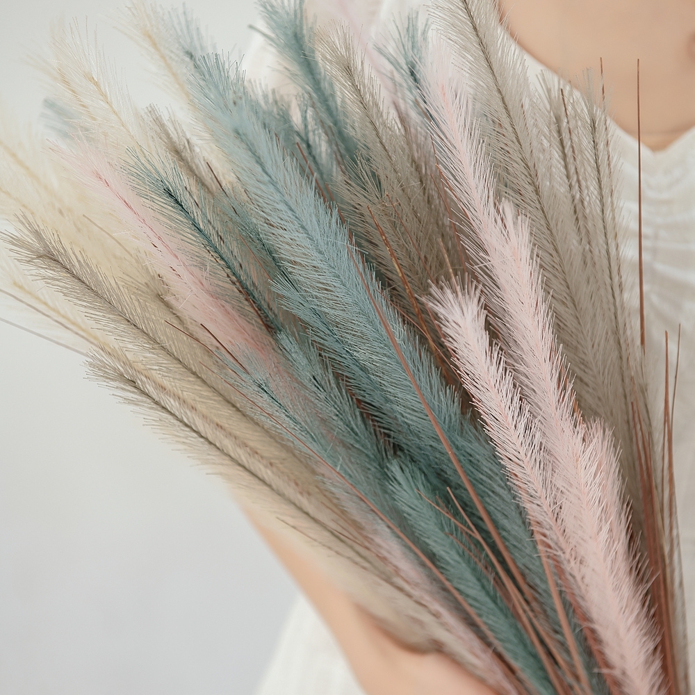 MW85501 New Design Artificial Flower Plant Fabric Pampas Grass For Flower Wall Backdrop