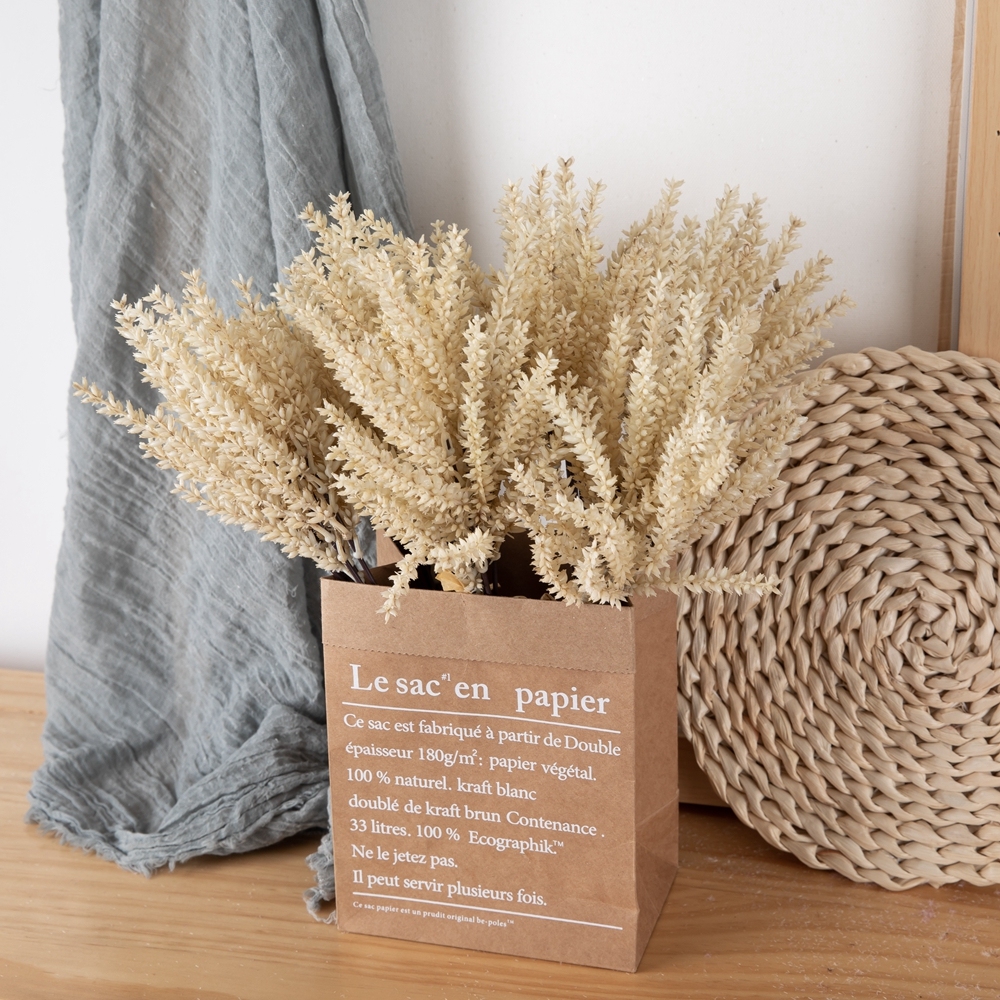 YC1091 Artificial Grain Bunch Beige Plastic Overall Height 34cm Wholesale Decorative Flowers and Plants