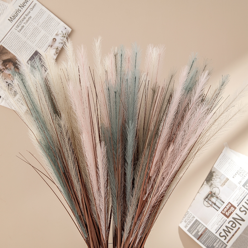 MW85501 New Design Artificial Flower Plant Fabric Pampas Grass For Flower Wall Backdrop