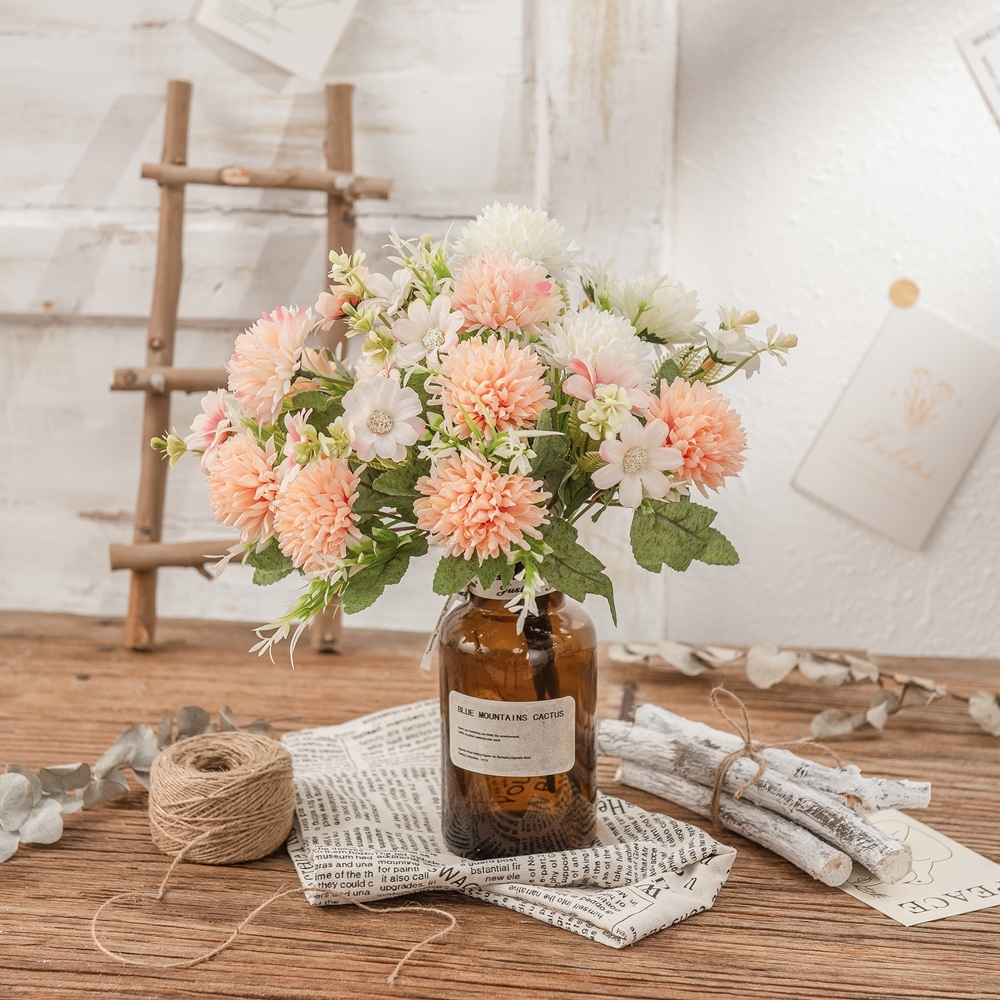 MW81003 Artificial Flower Bouquet Cusp Chrysanthemum Popular Decorative Flowers and Plants