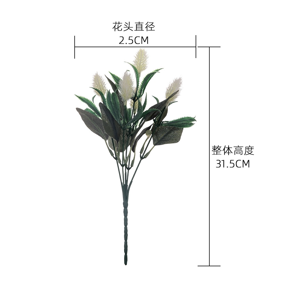 MW73787 Artificial Flower Bouquet rabbit tail grass Hot Selling Wedding Decoration