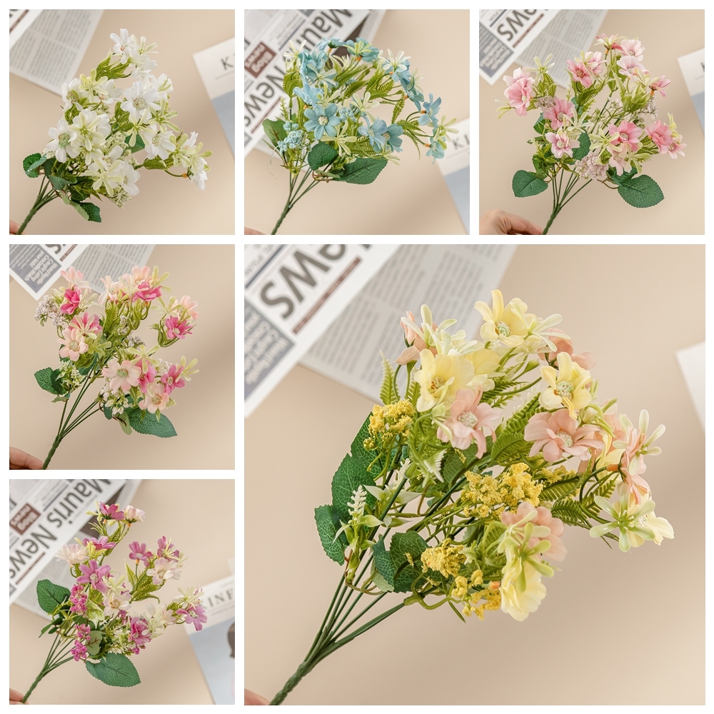 MW81001 Artificial Flower Bouquet Wild Chrysanthemum High Quality Festive Decorations