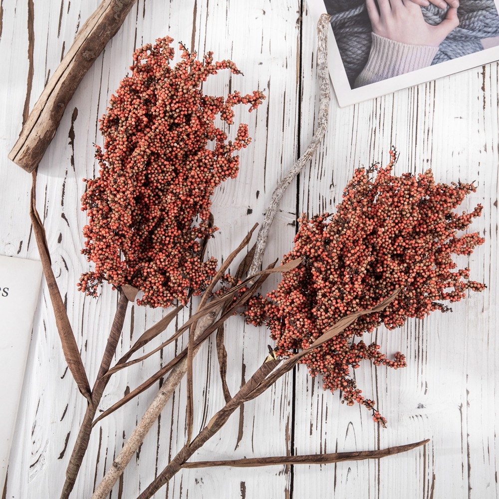MW89001 Artificial Flower Berry Artificial Grain Branch New Design Festive Decorations