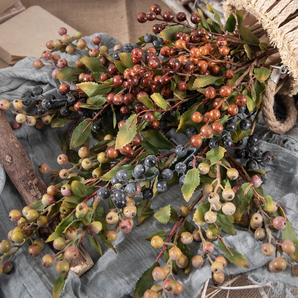 MW25589 Artificial Flower Berry Summer Berry Branch Popular Christmas Picks Party Decoration