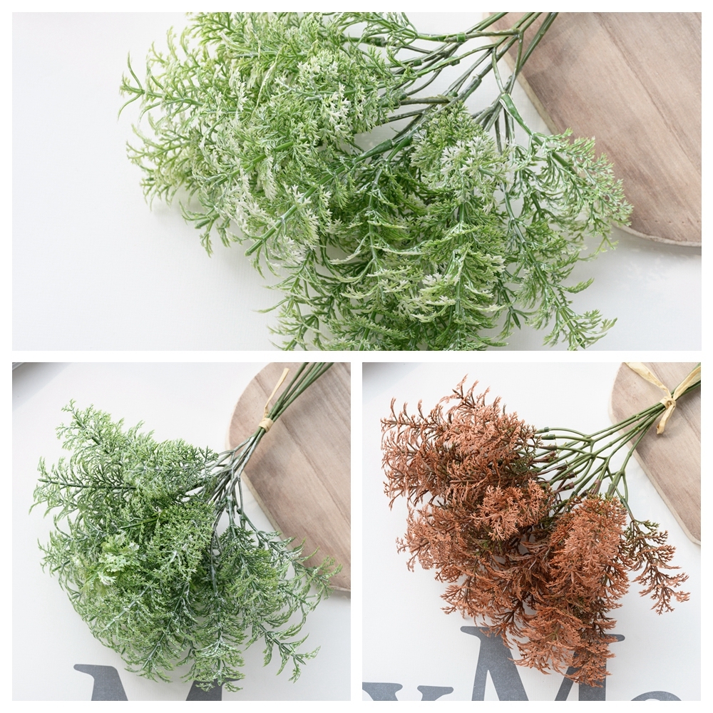 YC1076 Artificial Flower Bouquet Wormwood Herb Plant Hot Selling Decorative Flowers and Plants