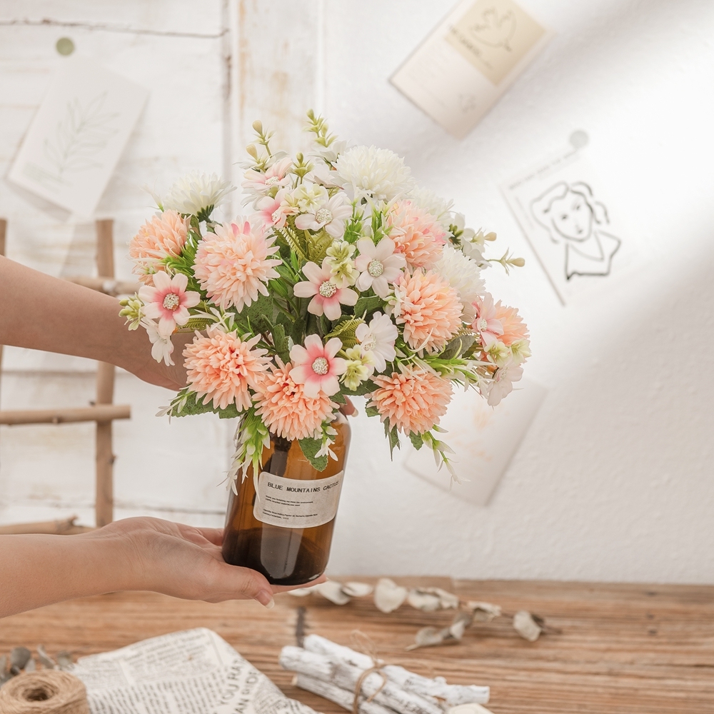MW81003 Artificial Flower Bouquet Cusp Chrysanthemum Popular Decorative Flowers and Plants