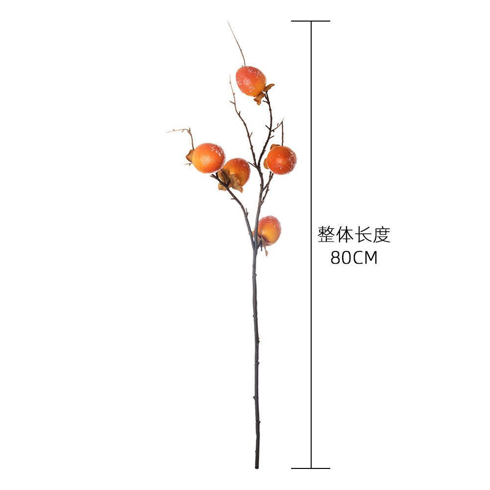 MW86001 Artificial Flower Berry Persimmon Wholesale Decorative Flower Festive Decorations