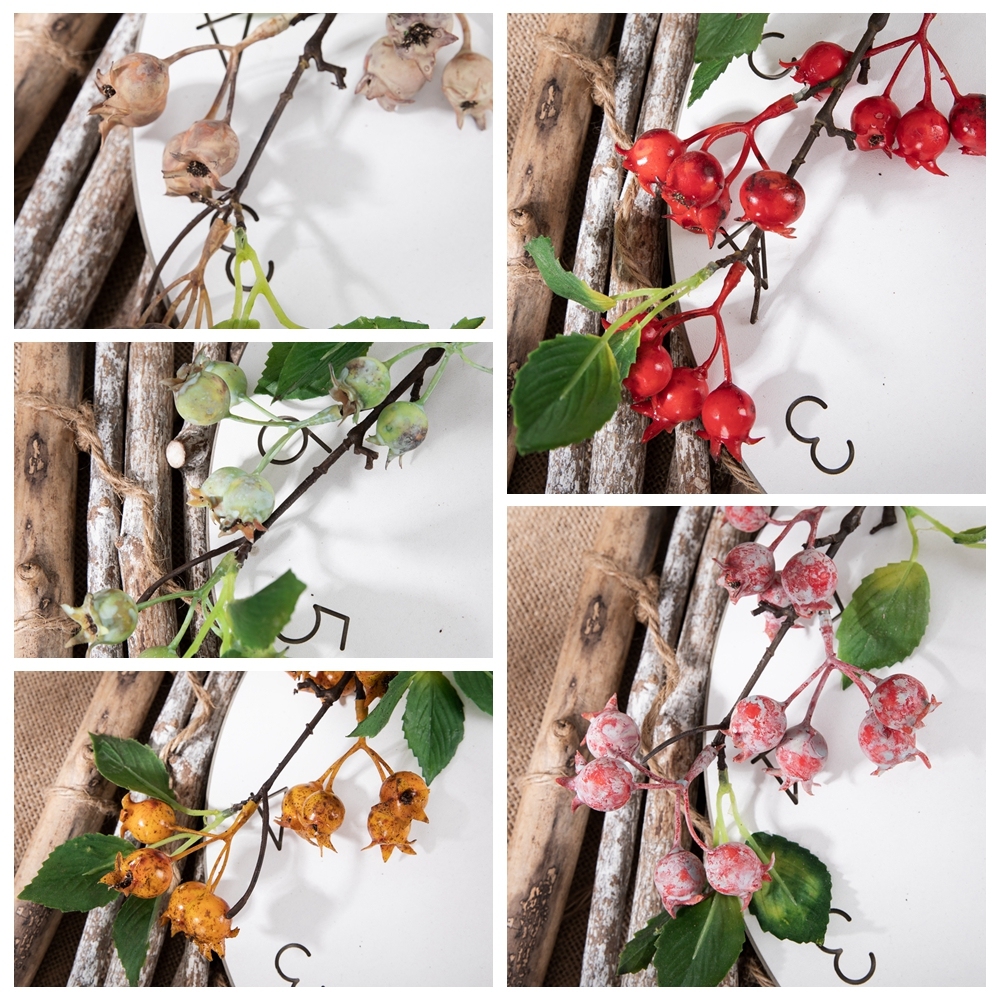 MW25584 Artificial Flower Berry Hot Selling Christmas Picks Festive Decorations