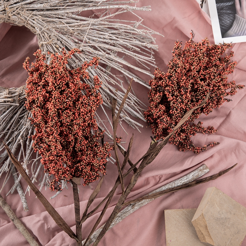 MW89001 Artificial Flower Berry Artificial Grain Branch New Design Festive Decorations