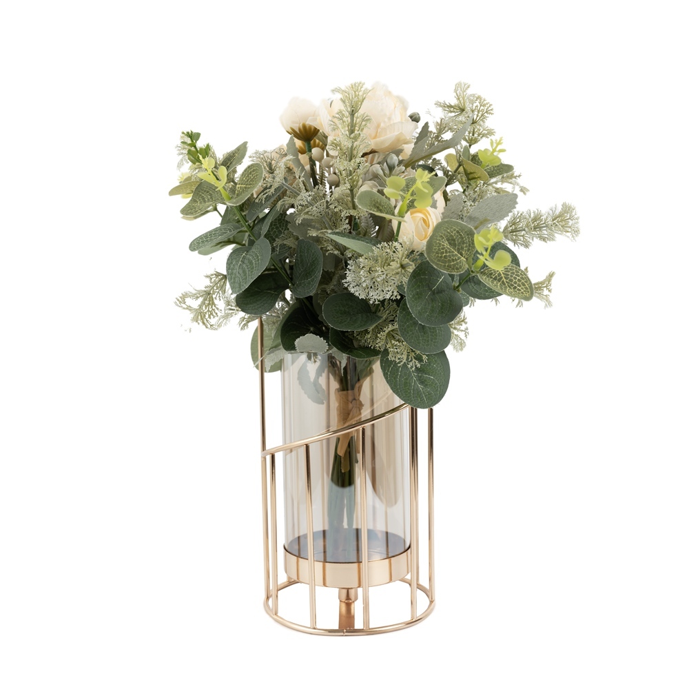 CF01041 Artificial Lotus Bouquet New Design Wedding Decoration Bridal Bouquet Silk Flowers