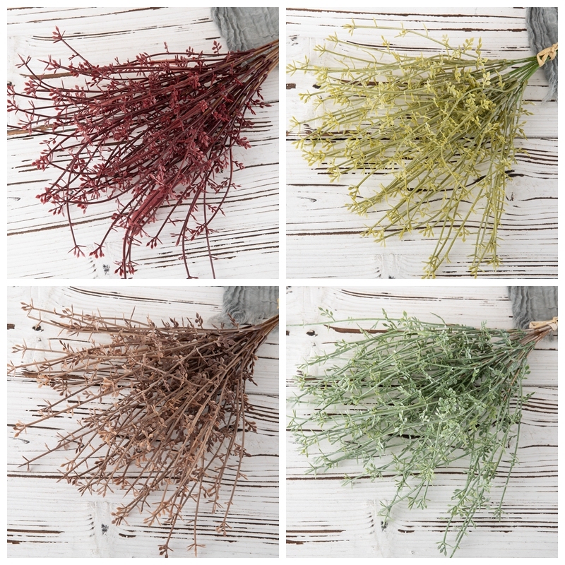 YC1067 Factory Direct Sale Artificial Flower Plant Plastic Corn Bunch for Wedding Flower Wall Decor