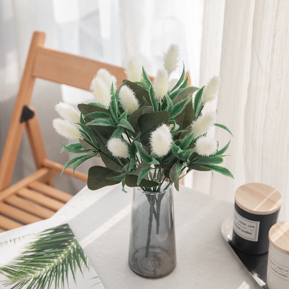 MW73787 Artificial Flower Bouquet rabbit tail grass Hot Selling Wedding Decoration