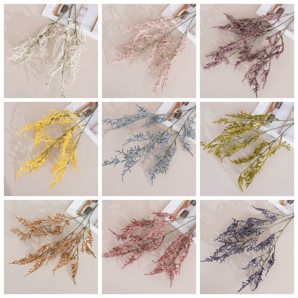 MW66004 Artificial Flowers Rime Stick Foam Plastic Plant for DIY Bouquets Wedding Party Baby Shower Home Decoration
