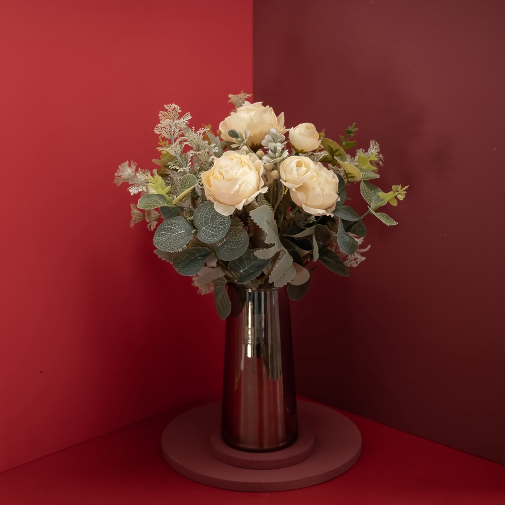 CF01041 Artificial Lotus Bouquet New Design Wedding Decoration Bridal Bouquet Silk Flowers