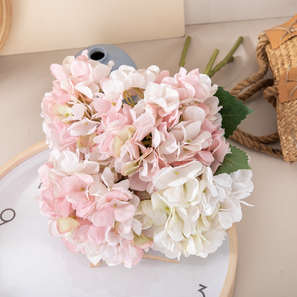MW52665 Artificial Flower Hydrangea Hot Selling Wedding Decoration Silk Flowers