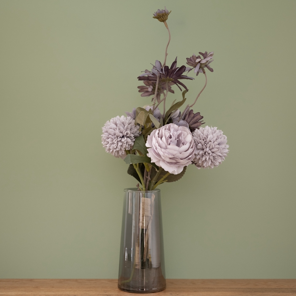 CF01035 Artificial Flower Bouquet Dandelion Camellia Chrysanthemum Wholesale Decorative Flower