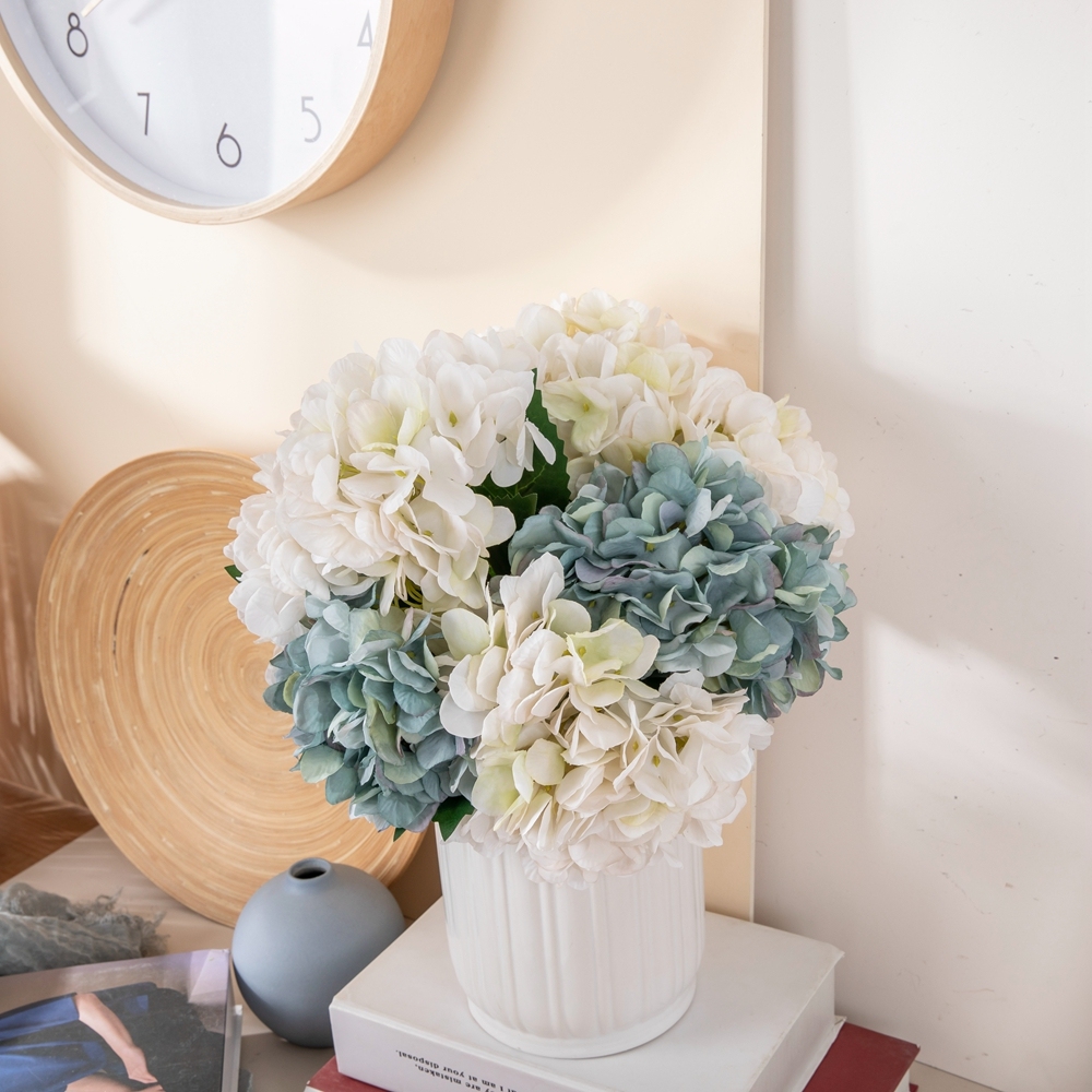 MW52665 Artificial Flower Hydrangea Hot Selling Wedding Decoration Silk Flowers