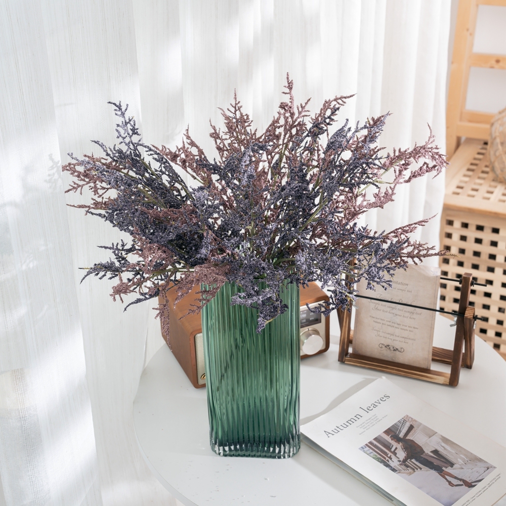 MW66004 Artificial Flowers Rime Stick Foam Plastic Plant for DIY Bouquets Wedding Party Baby Shower Home Decoration