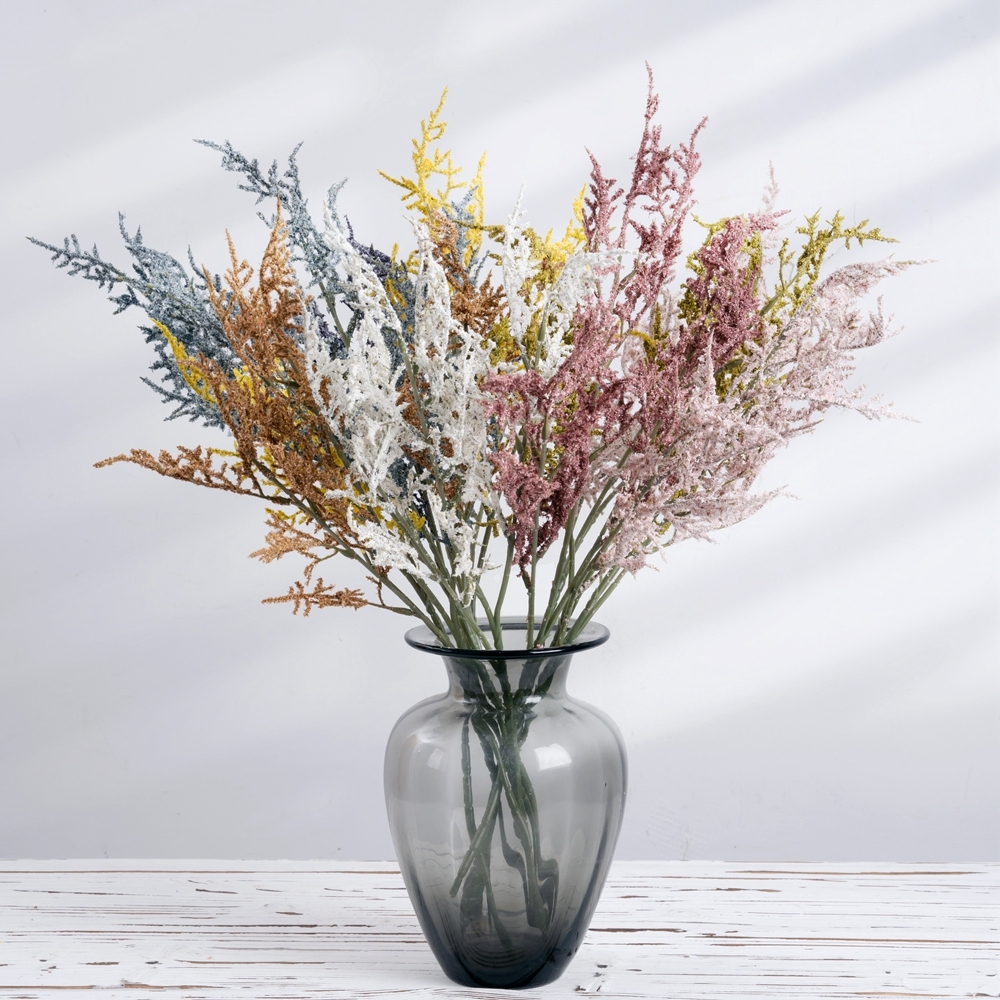 MW66004 Artificial Flowers Rime Stick Foam Plastic Plant for DIY Bouquets Wedding Party Baby Shower Home Decoration