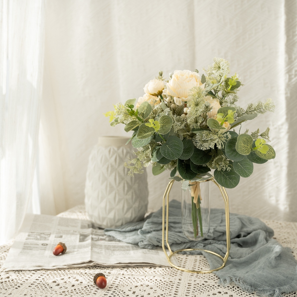 CF01041 Artificial Lotus Bouquet New Design Wedding Decoration Bridal Bouquet Silk Flowers