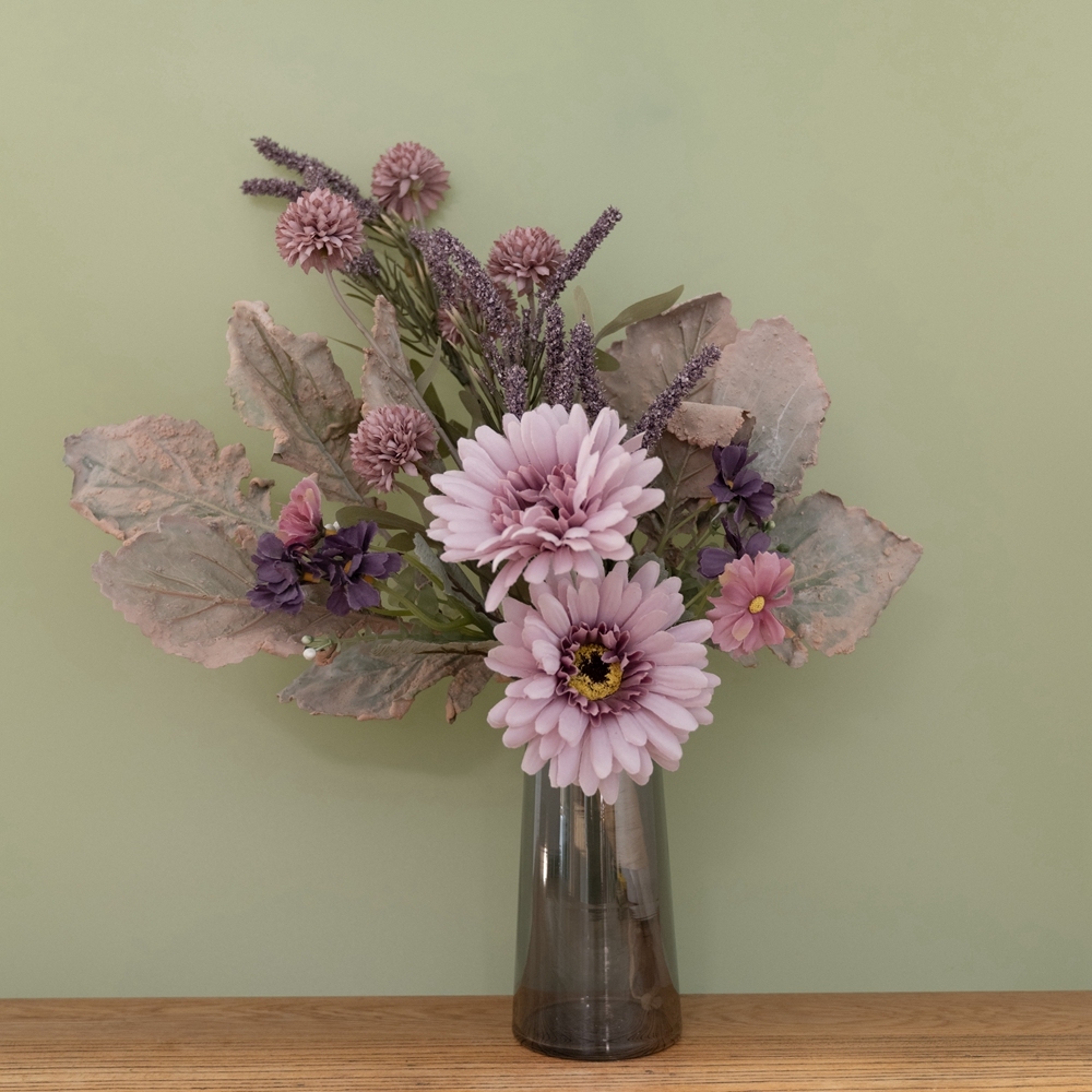 CF01014 Wholesale Artificial Flower Bouquet Gerbera Chrysanthemum Realistic For Flower Wall Backdrop