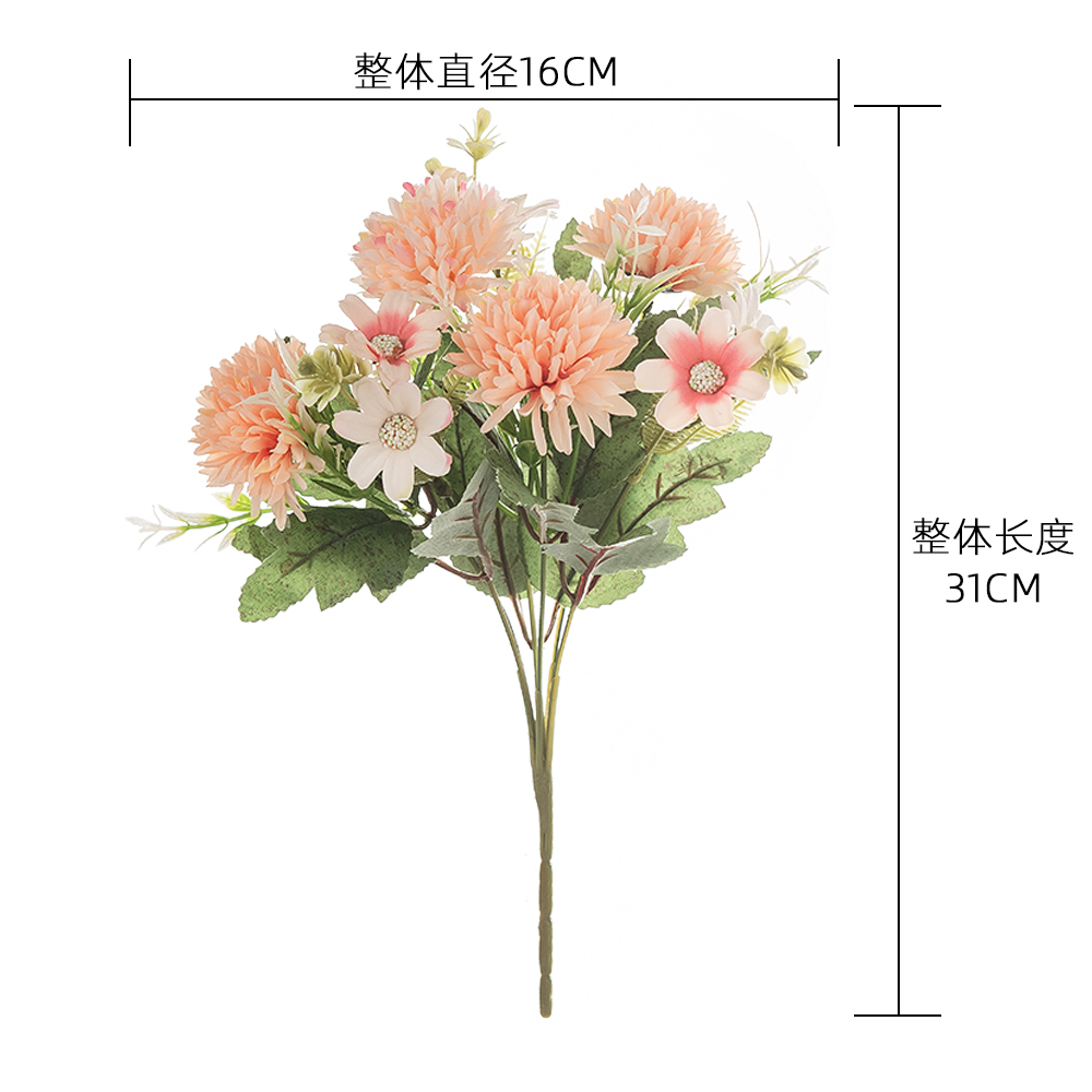 MW81003 Artificial Flower Bouquet Cusp Chrysanthemum Popular Decorative Flowers and Plants