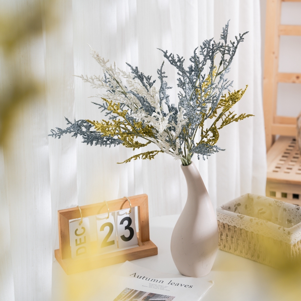 MW66004 Artificial Flowers Rime Stick Foam Plastic Plant for DIY Bouquets Wedding Party Baby Shower Home Decoration