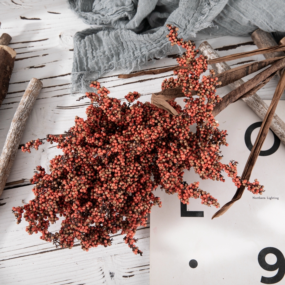 MW89001 Artificial Flower Berry Artificial Grain Branch New Design Festive Decorations